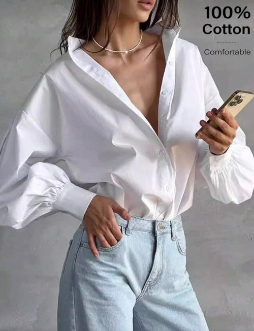 Camisa casual blanca