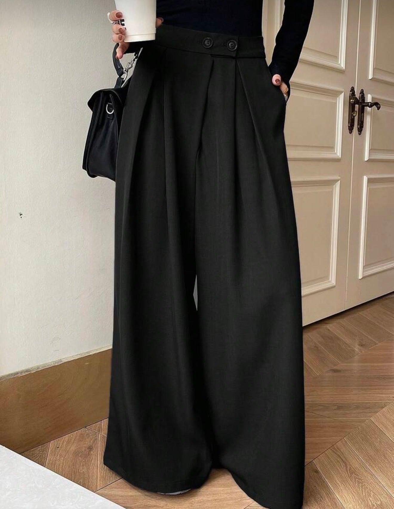 Pantalón con cintura alta