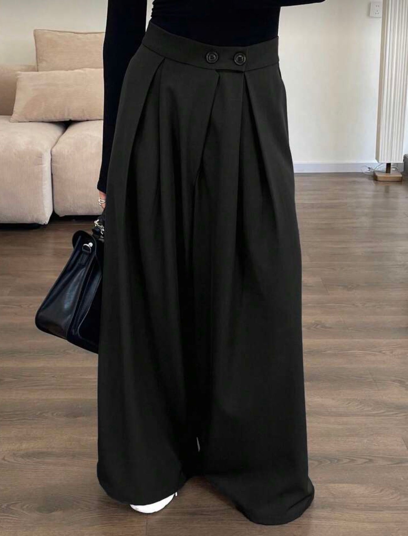 Pantalón con cintura alta